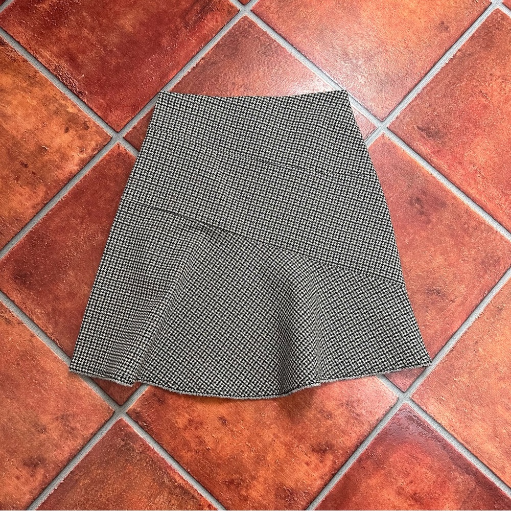 Maje Houndstooth Mini Skirt